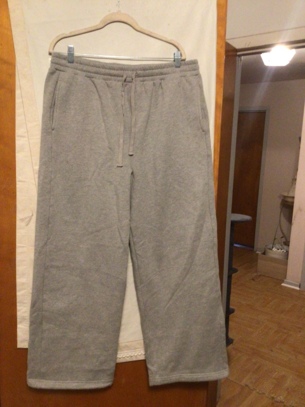 Cole Henry Blank wide leg cotton sweatpants comfy, casual SZ L